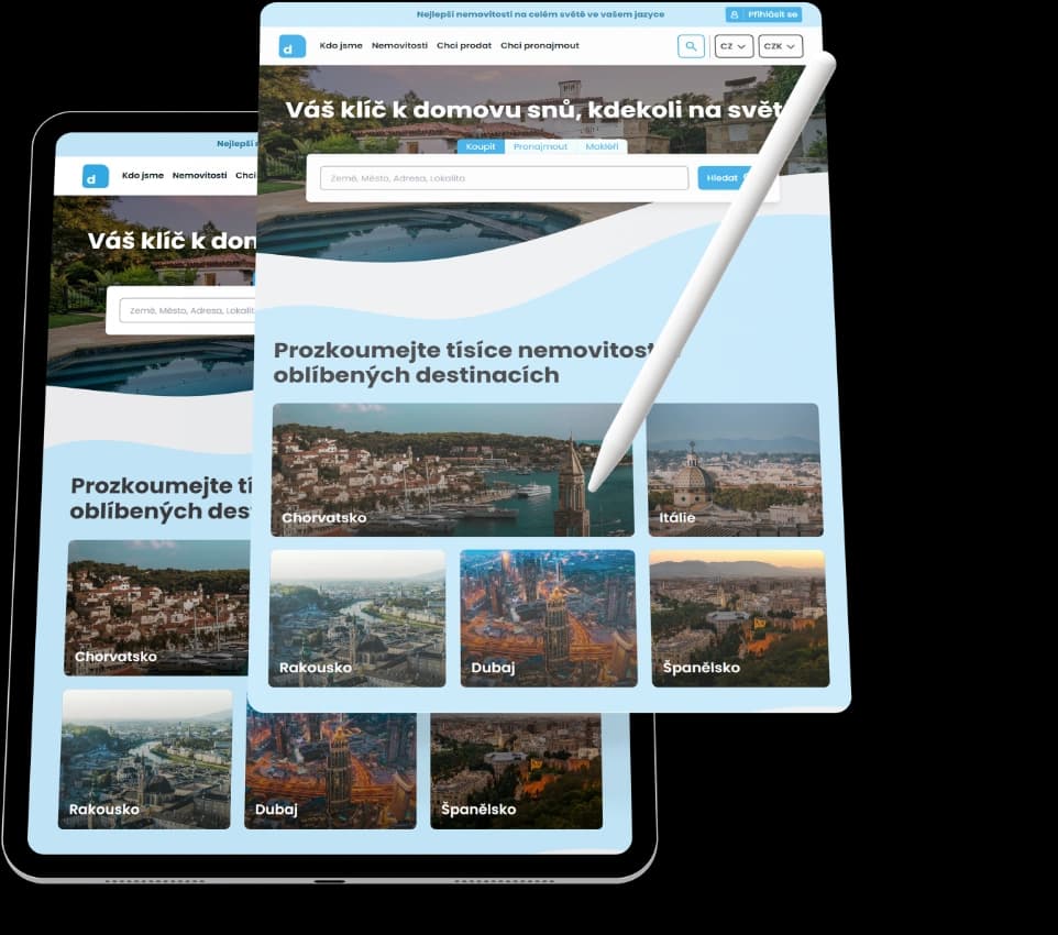 Kontaktní stránka – ukázka